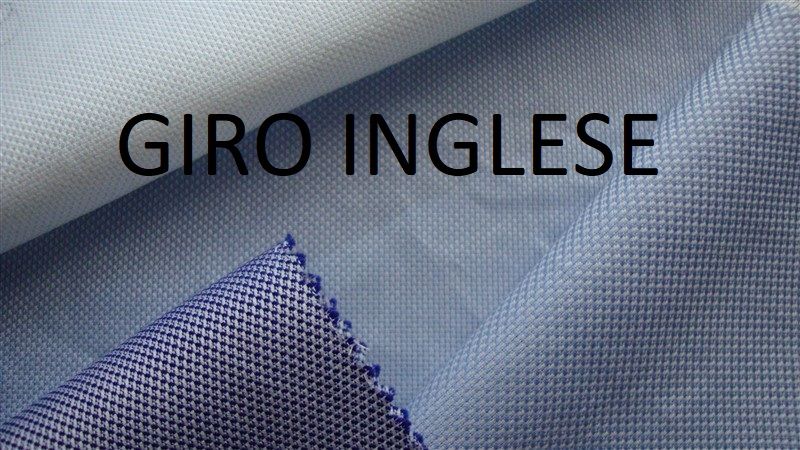 Tessuto giro inglese per camicie